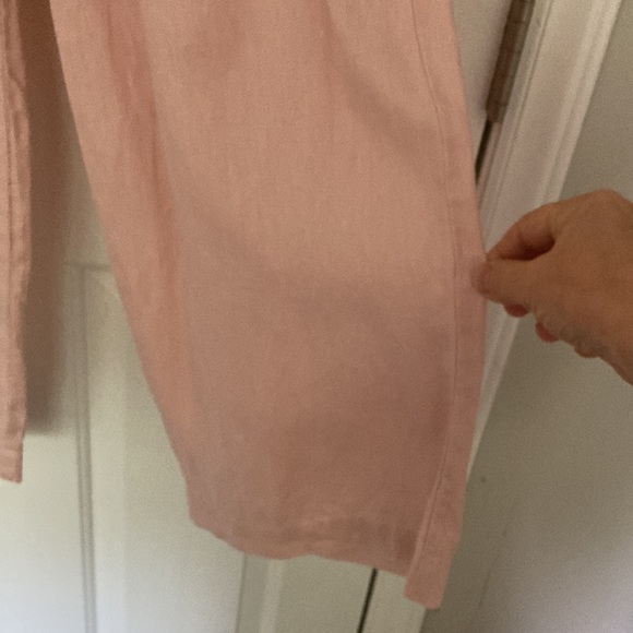Eileen Fisher Pink Linen Pants - Picture 3 of 9
